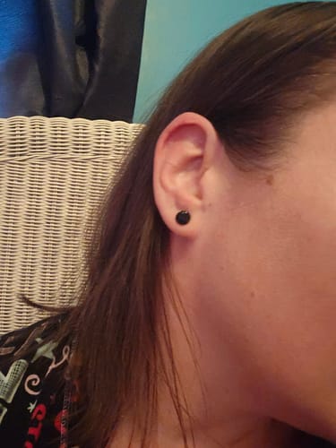 Mindi review of Petite Faux Druzy Studs Hypoallergenic Earrings for Sensitive Ears Made with Plastic Posts image 1 out of 1