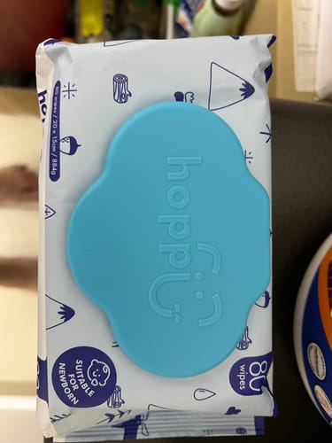 Customer photo review of [Carton] Hoppi Glacier Water Wipes (80 Wipes x 8 Packs)