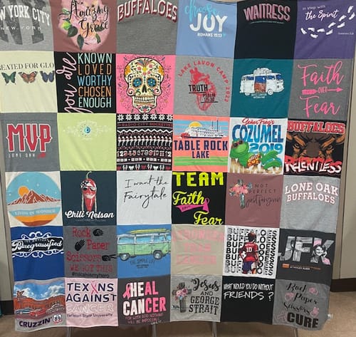 Customer photo review of Project Repat T-Shirt Quilt