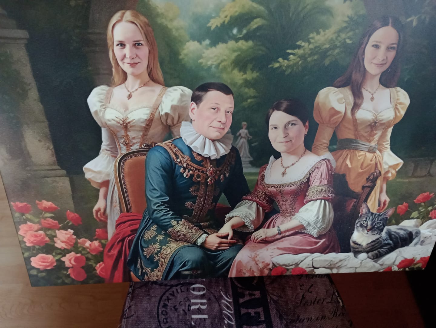 Customer photo review of Aufhängest für Leinwand