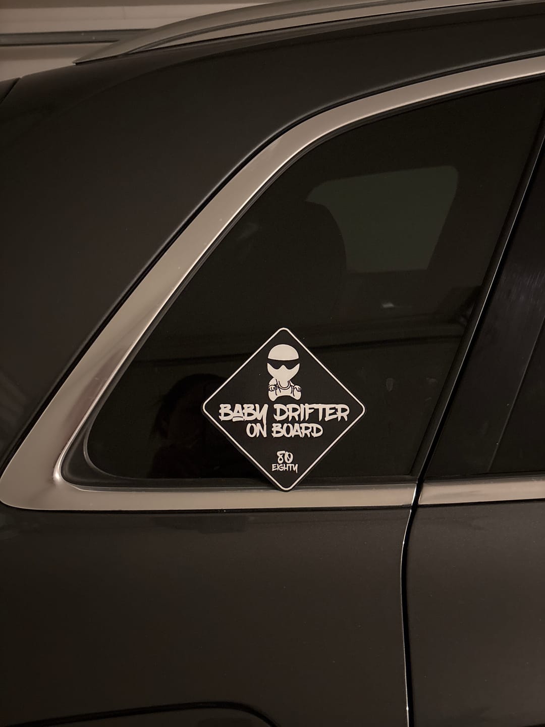 Customer photo review of 80Eighty® Baby On Board Sticker