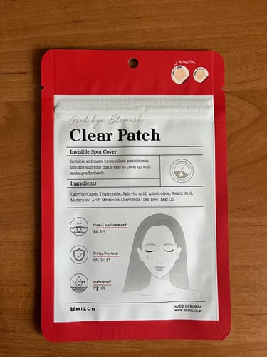 Customer photo review of MIZON Good Bye Blemish Clear Patch pleistrai spuogams