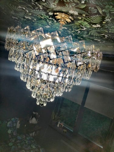 Customer photo review of Candelabru Cristal MALLI Gold ⌀30cm