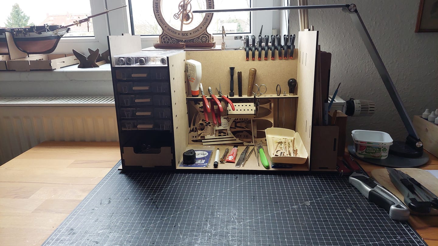 Customer photo review of Mueble taller organizador