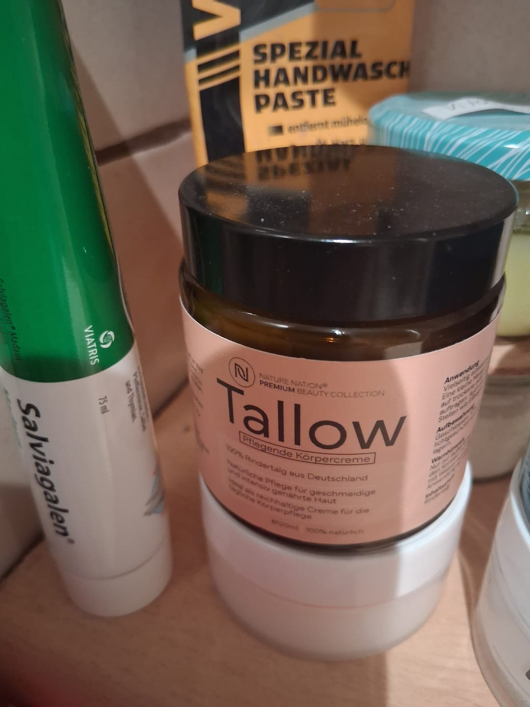 Customer photo review of Tallow Rindertalg - 100% natürliche Hautpflege - Beef Tallow (Talg) Creme von deutschen Rindern aus freier und artgerechter Weidehaltung - Mit Vitamin E und ohne Zusatzstoffe (1 x 120ml, Unparfümiert)