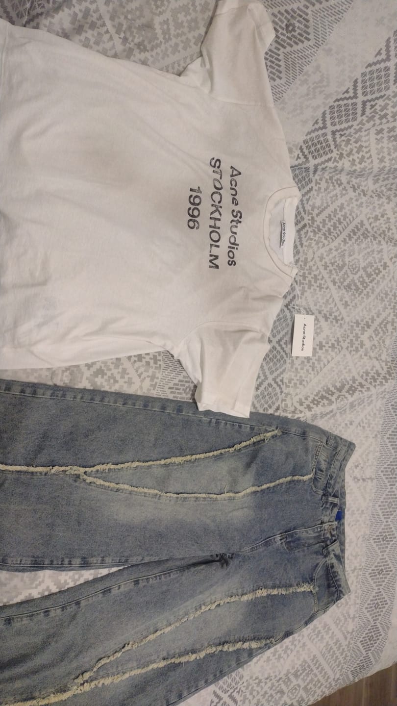 Customer photo review of Aelfric Eden Baggy Fringe Jeans