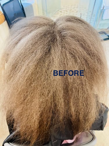 Customer photo review of At-home Keratin Treatment