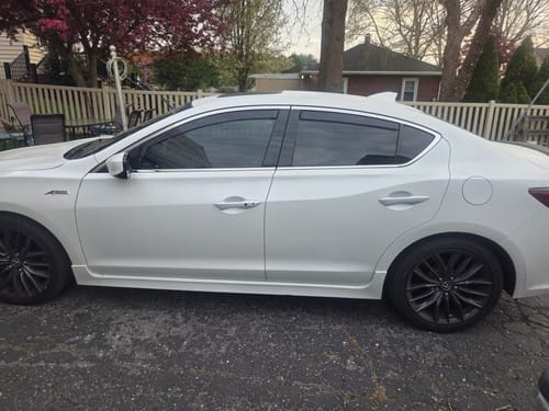 Customer photo review of Fit 2016-2022 Acura ILX In-Channel Rain Guard Side Window Visor Vent Deflectors