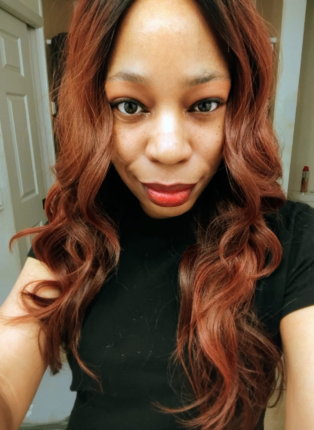 Customer photo review of Outre I-Part Swiss Lace Front Wig - STEVIE