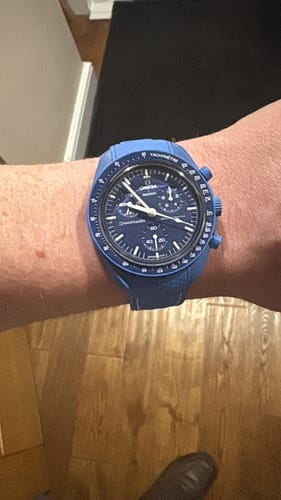 Customer photo review of Rubber Strap for Omega X Swatch MoonSwatch Mission to Neptune