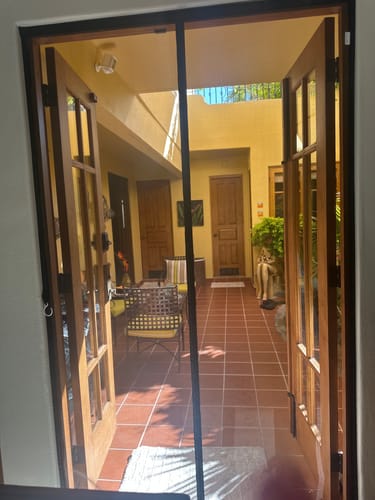 Customer photo review of Custom Screen Doors Custom Size Magnetic Screen Door