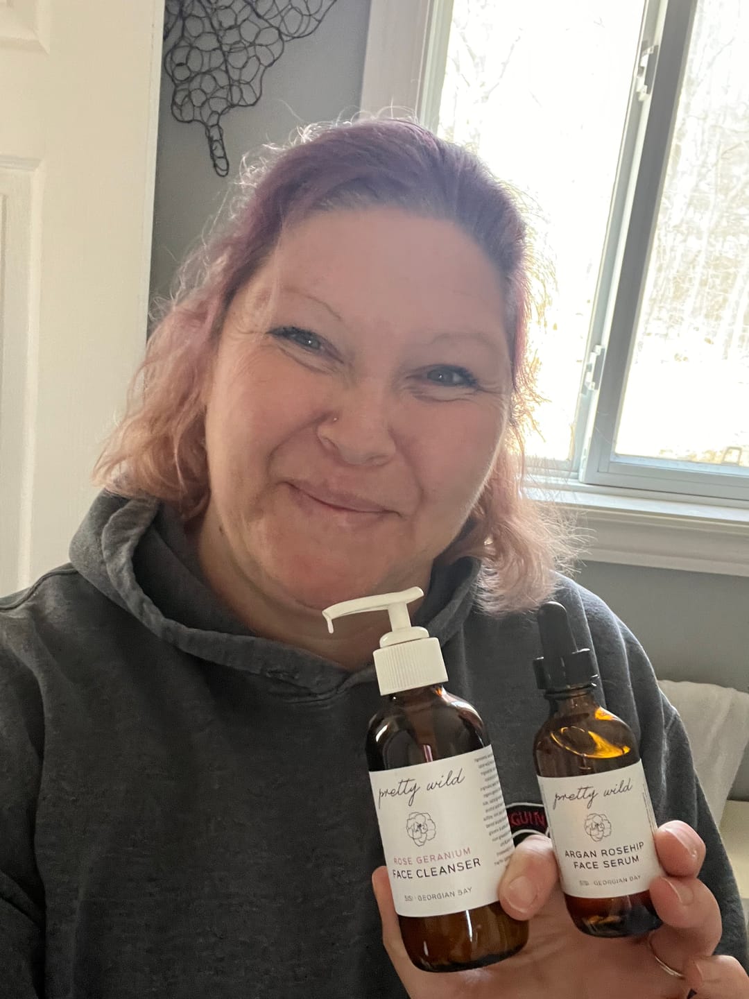 Customer photo review of Argan Rosehip Face Serum