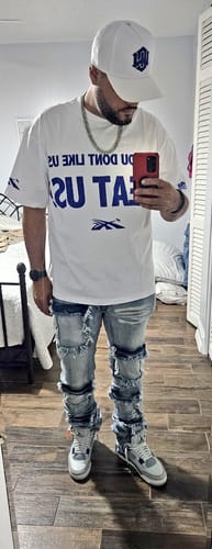 Customer photo review of Hellstar Beat Us! T-Shirt