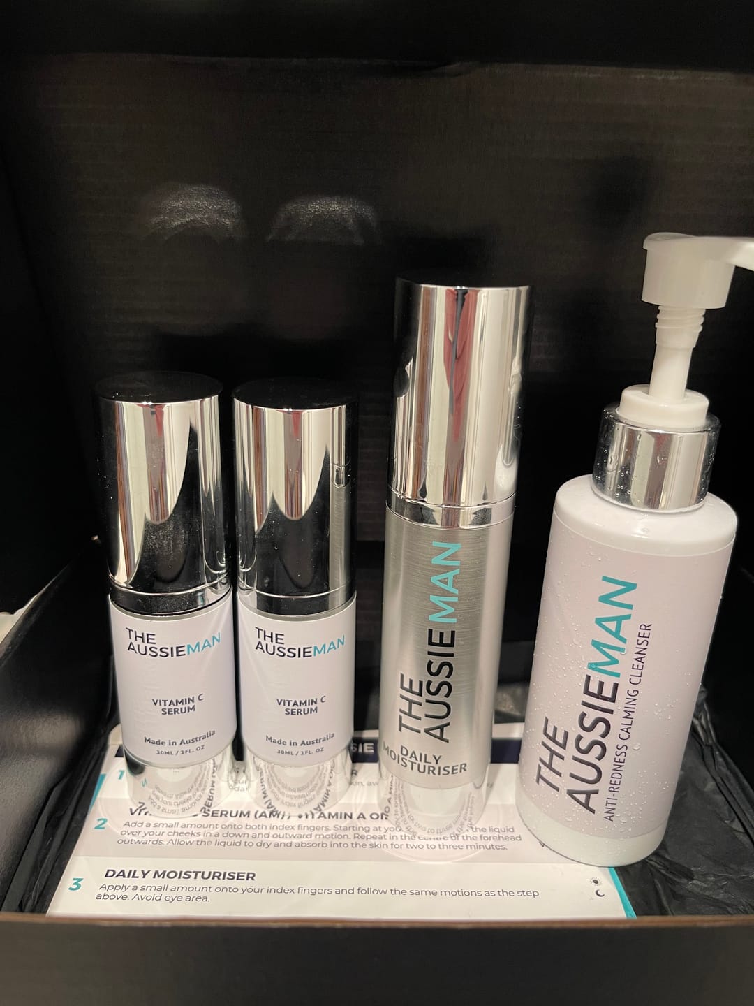 Customer photo review of ULTIMATE Anti-Redness Skincare Bundle