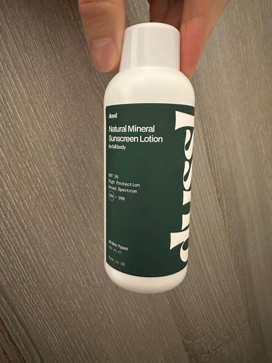 Customer photo review of Natural Mineral Sunscreen Lotion