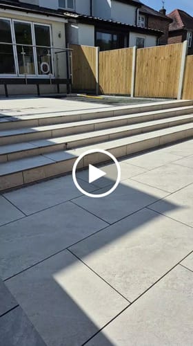 Customer video review of Himalayan - White Porcelain Paving Tiles - 900 x 600 x 20mm