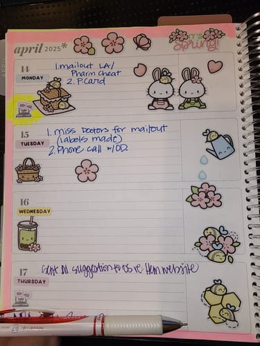 Customer photo review of Sticker Sheet - Hello Spring