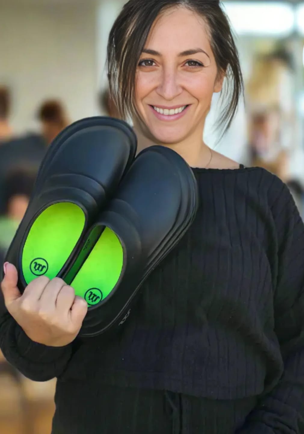 Customer photo review of The Snuggi Work Clogs