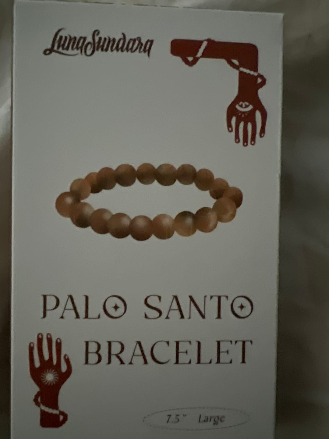 Customer photo review of Palo Santo and Huayruro Bracelet