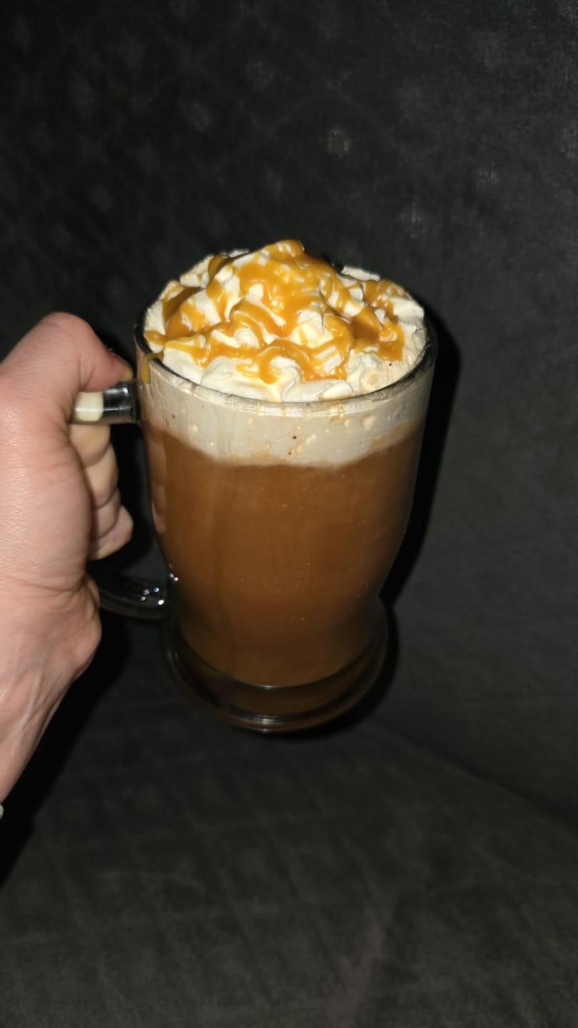 Customer photo review of XL Butterscotch Brew Glas
