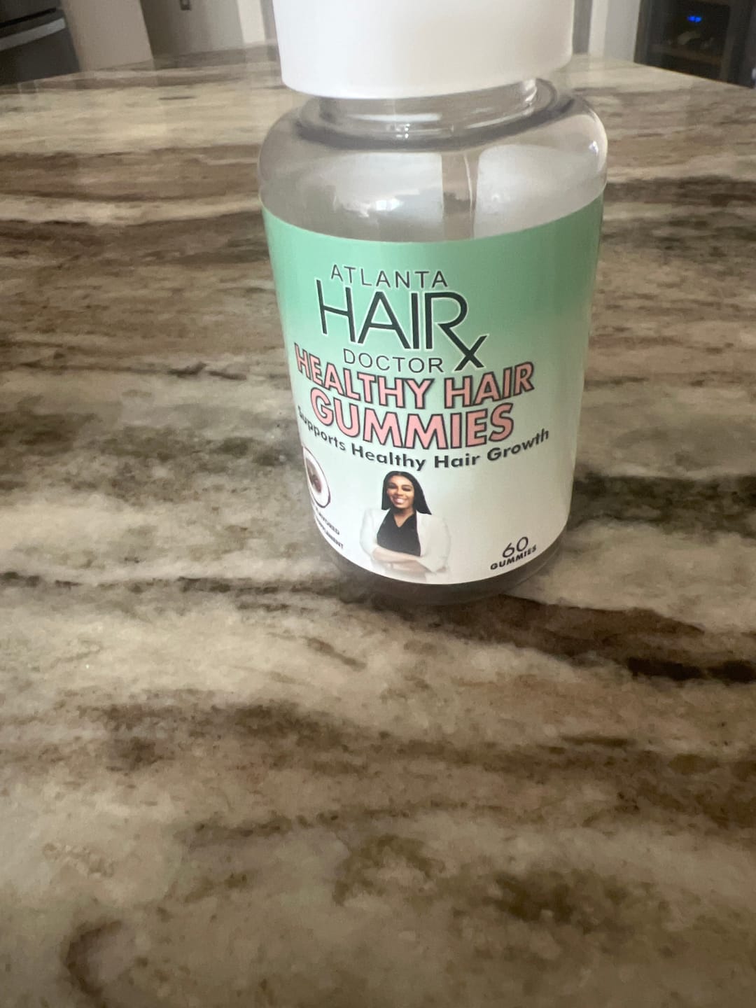Customer photo review of Free HEALTHY HAIR GUMMIES - 60 Capsules (30 Serves)