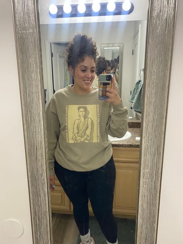 Customer photo review of Unisex Khaki Frida Bomb Sweatshirt