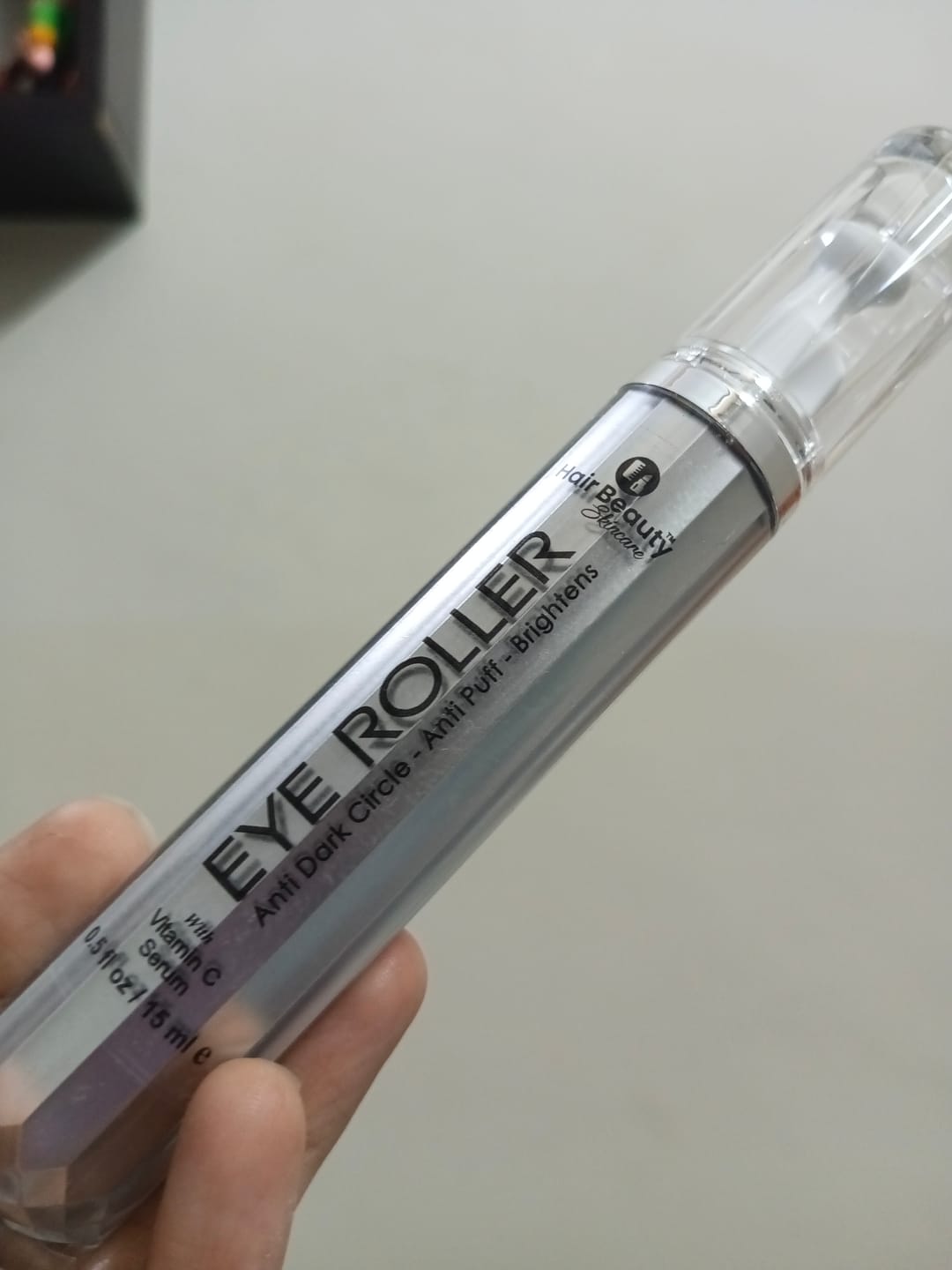 Customer photo review of Eye Roller | Eliminates Dark Circles & Puffy Eyes