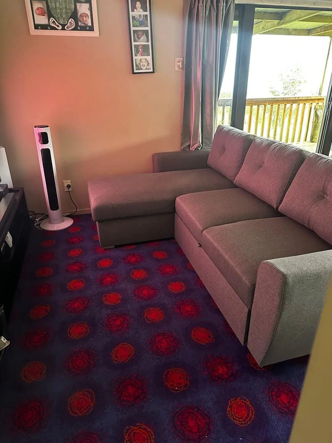 Customer photo review of Cuneo Sofa Bed with storage (Multi Color options)