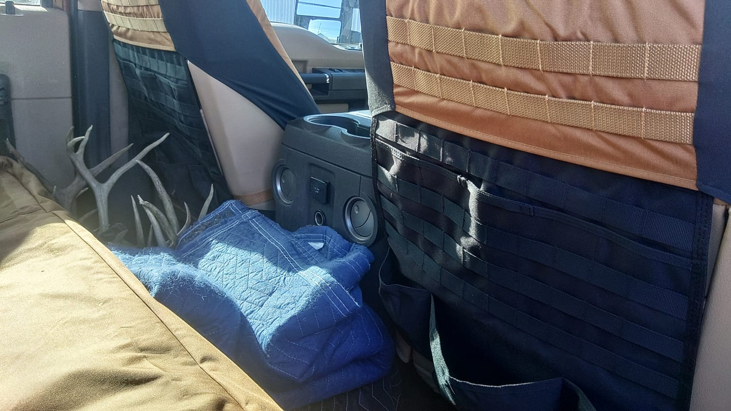 Customer photo review of Tactical MOLLE Seat Organizer v2