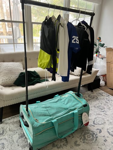 Customer photo review of Demi™, The Foldable Changing Station™ with Extendable Garment Rack (uHide® System)