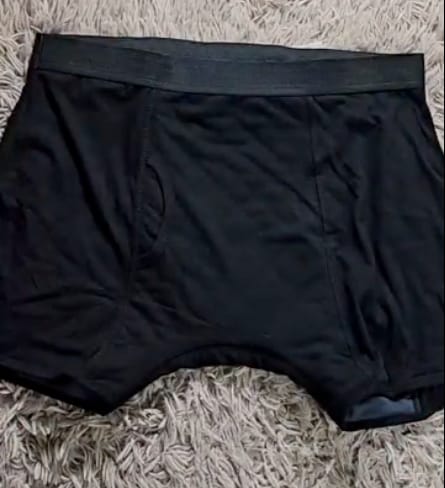 Customer photo review of Men's Ultra-Absorbent Incontinence Boxer Briefs