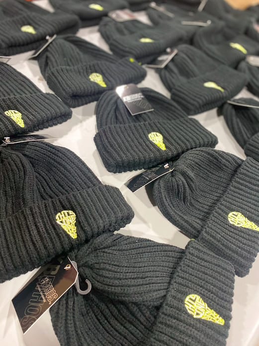 Customer photo review of 24 Beanie Brand Launch Package