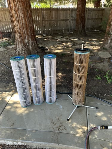 Customer photo review of Cyclone Pool Filter Cleaning System