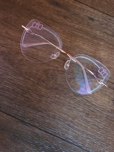 Customer photo review of Kitty Eyeglasses