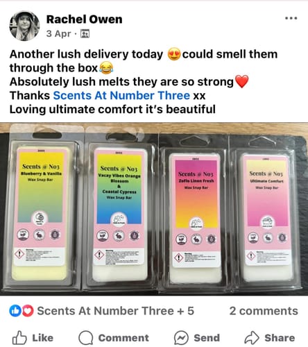 Customer photo review of Ultimate Comfort Wax Melt