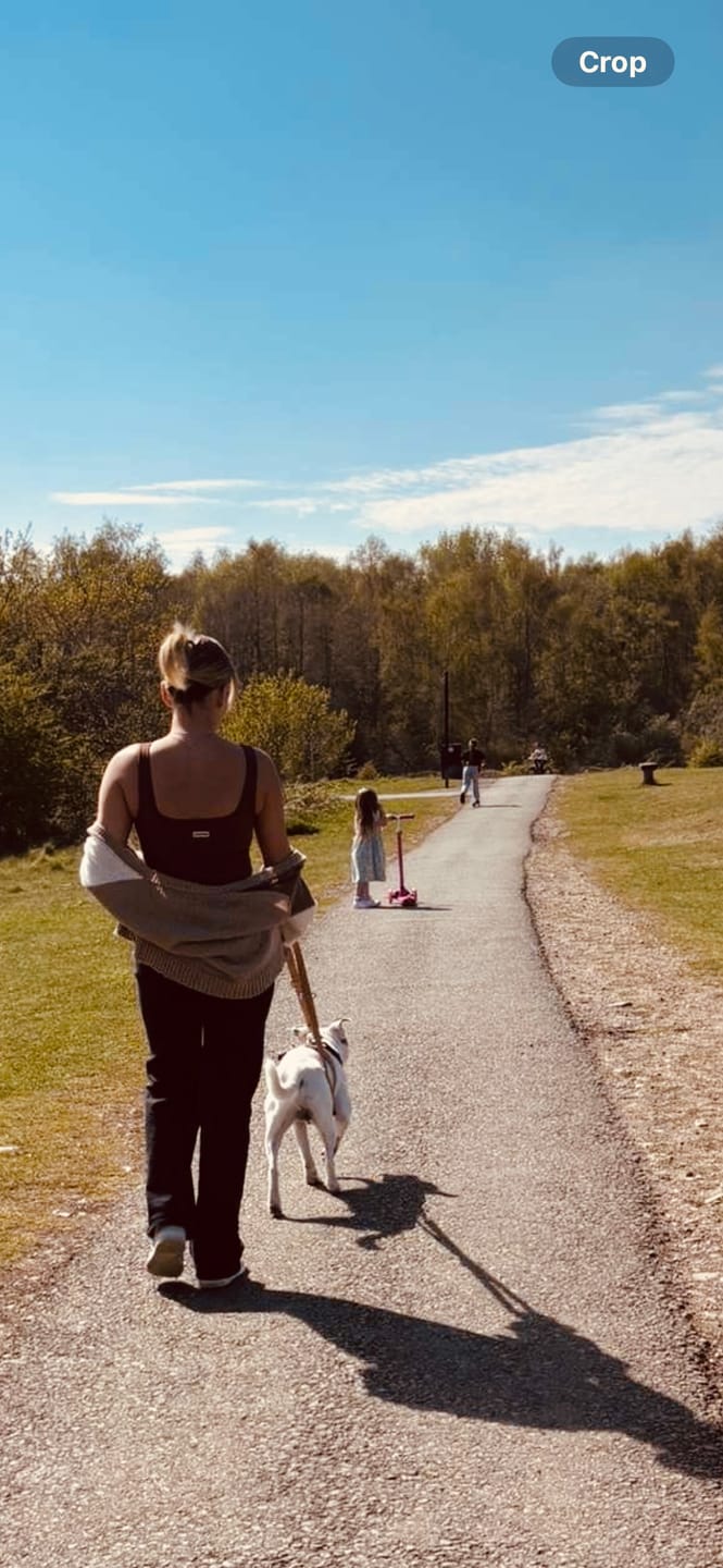 Customer photo review of Training Double Ended Dog Lead | 2m Length -  Tan