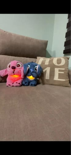 Customer photo review of Stitch Breathing Musical Plush Toy