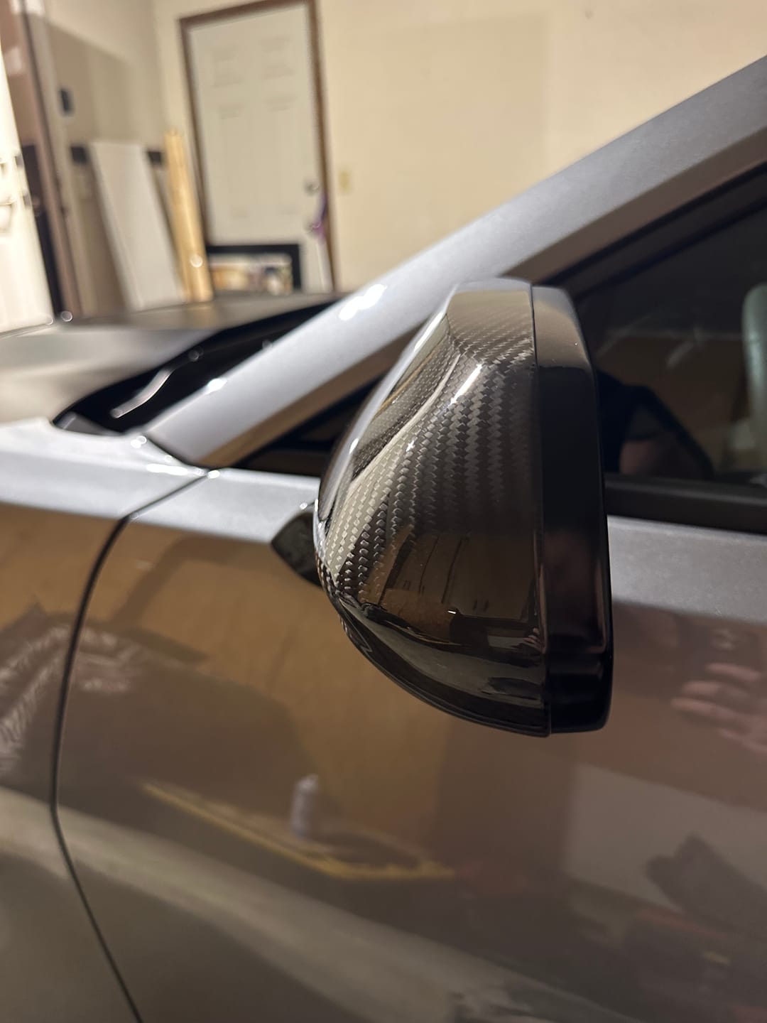 Customer photo review of 2016-2024 Camaro Real Carbon Fiber Mirror Covers With Winglet