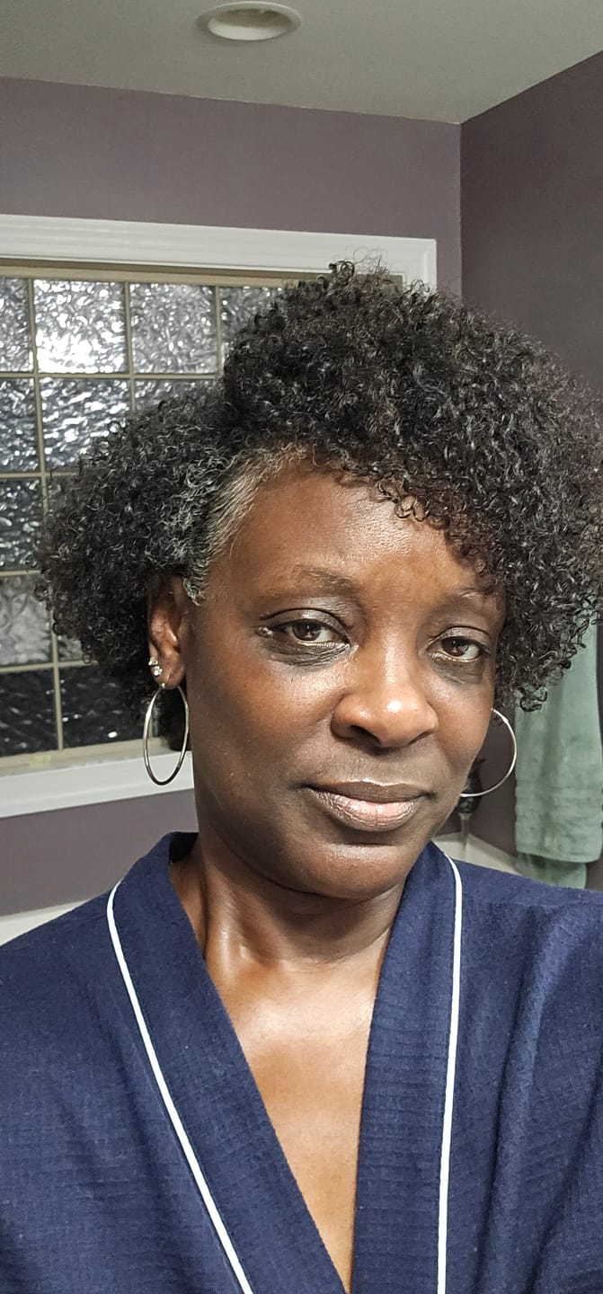 Customer photo review of Curly Hair Wash and Go System with Organic Jojoba Oil for Moisturizing Hair with Lavender Fragrance (Step 1 - 4)