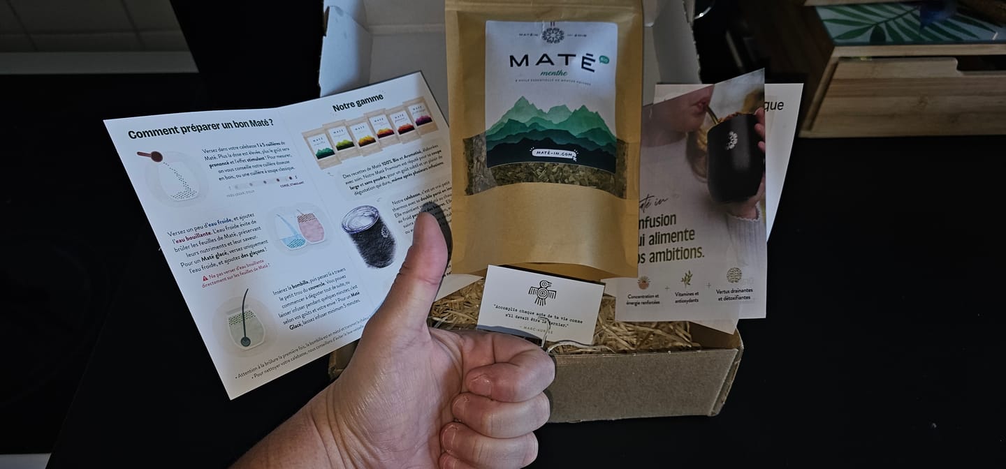 Customer photo review of Maté Menthe 🍃