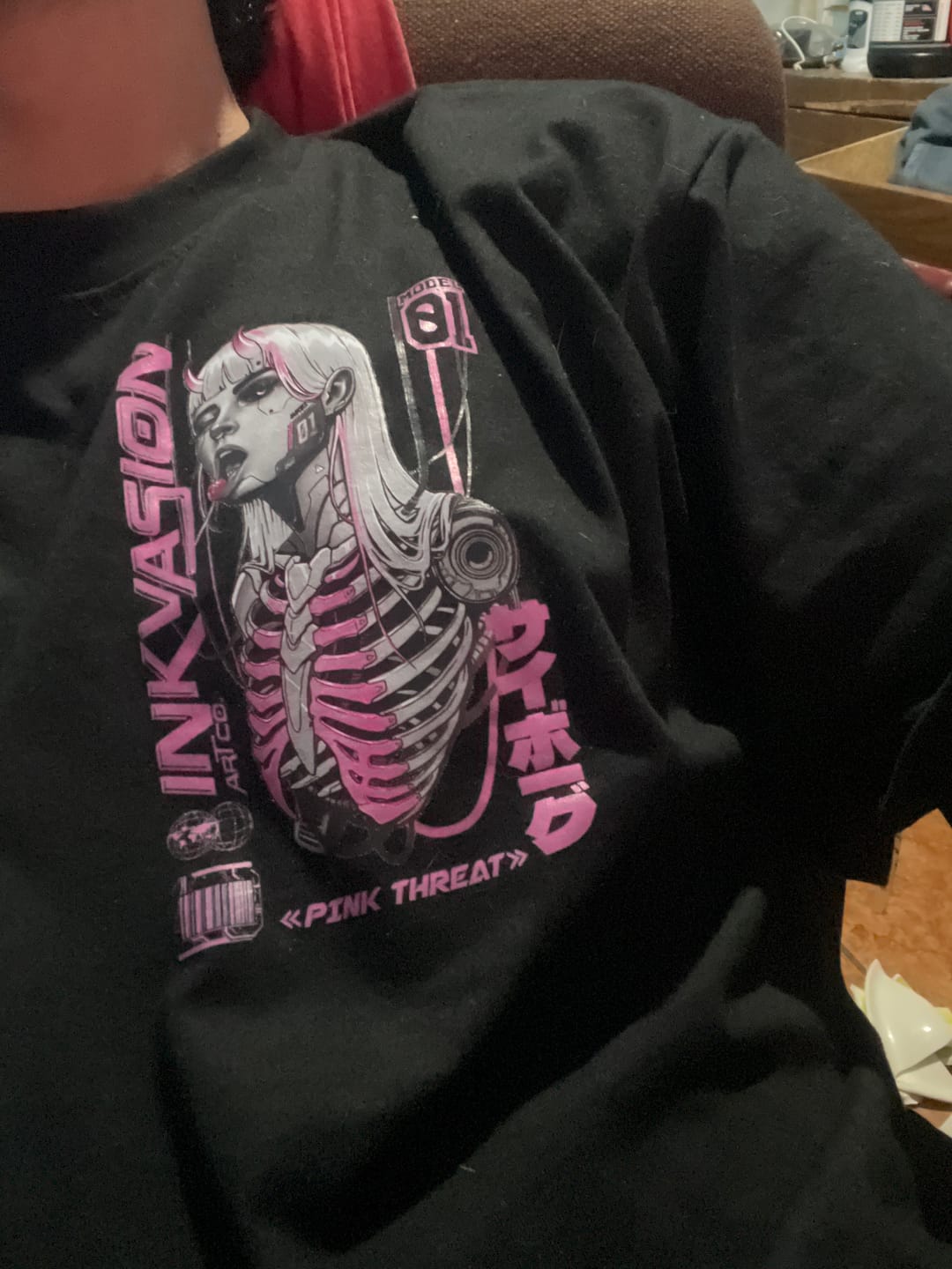 Customer photo review of POLERA PINK THREAT