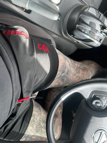 Customer photo review of Quads of the Gods - Lift Shorts - Black / Red