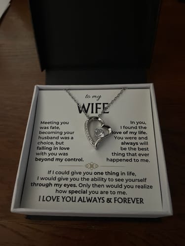 Customer photo review of To My Wife - I Love You Always & Forever - Gift Set - SS568