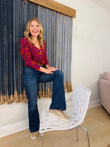 Customer photo review of BRITTANY-ROSEGOLD RHINESTONE SLIP ON SNEAKER