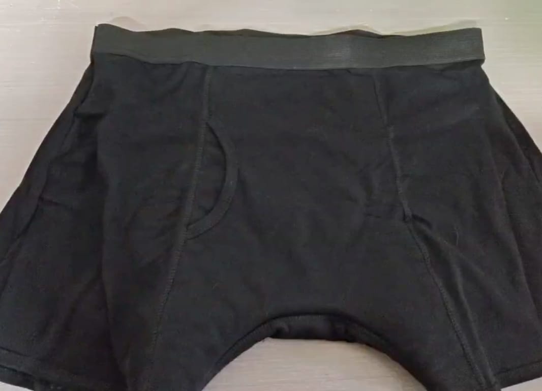 Customer photo review of Men's Ultra-Absorbent Incontinence Boxer Briefs
