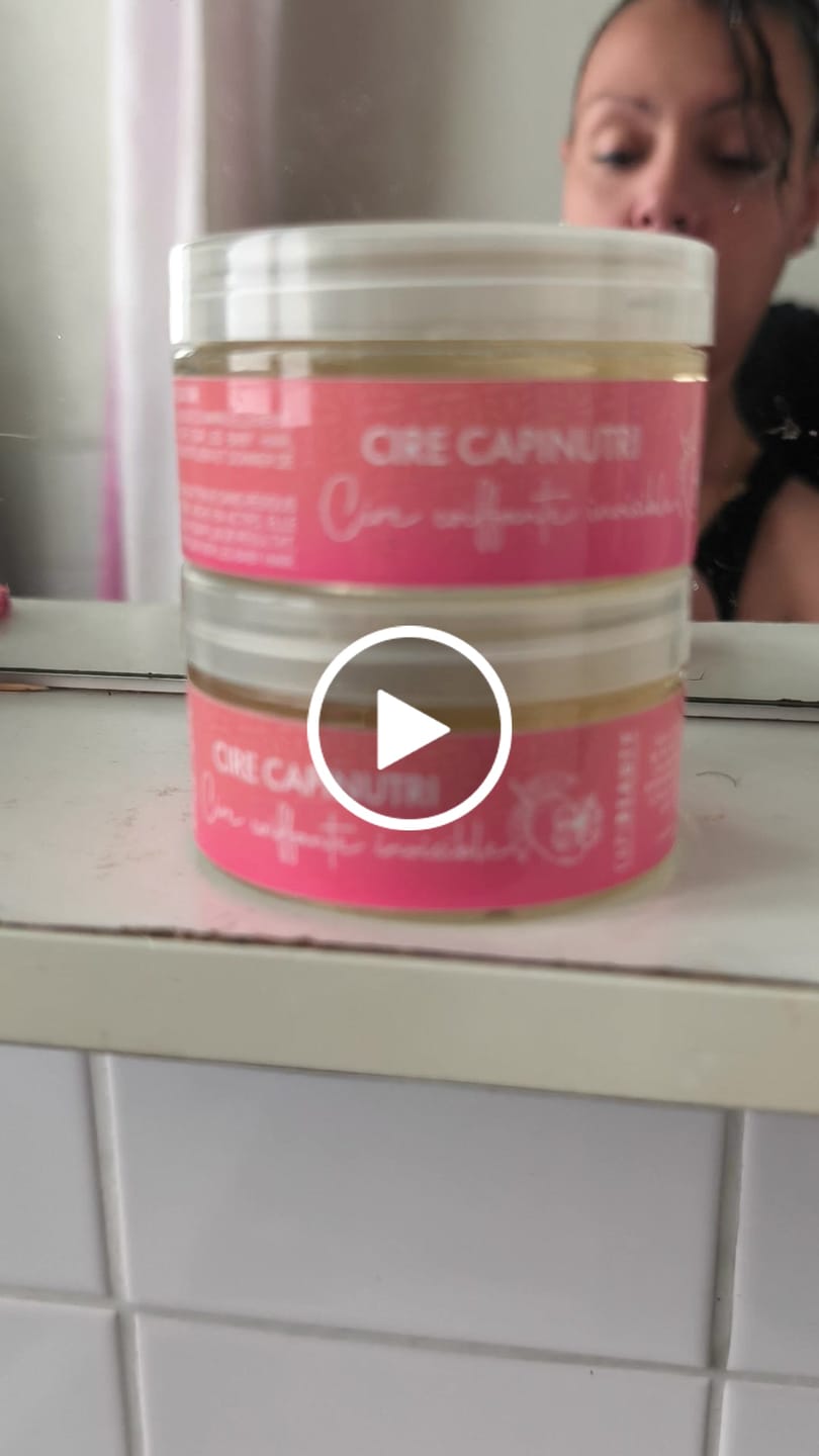 Customer video review of Cire coiffante CAPINUTRI naturelle nourrissante sans résidus ni trace blanche