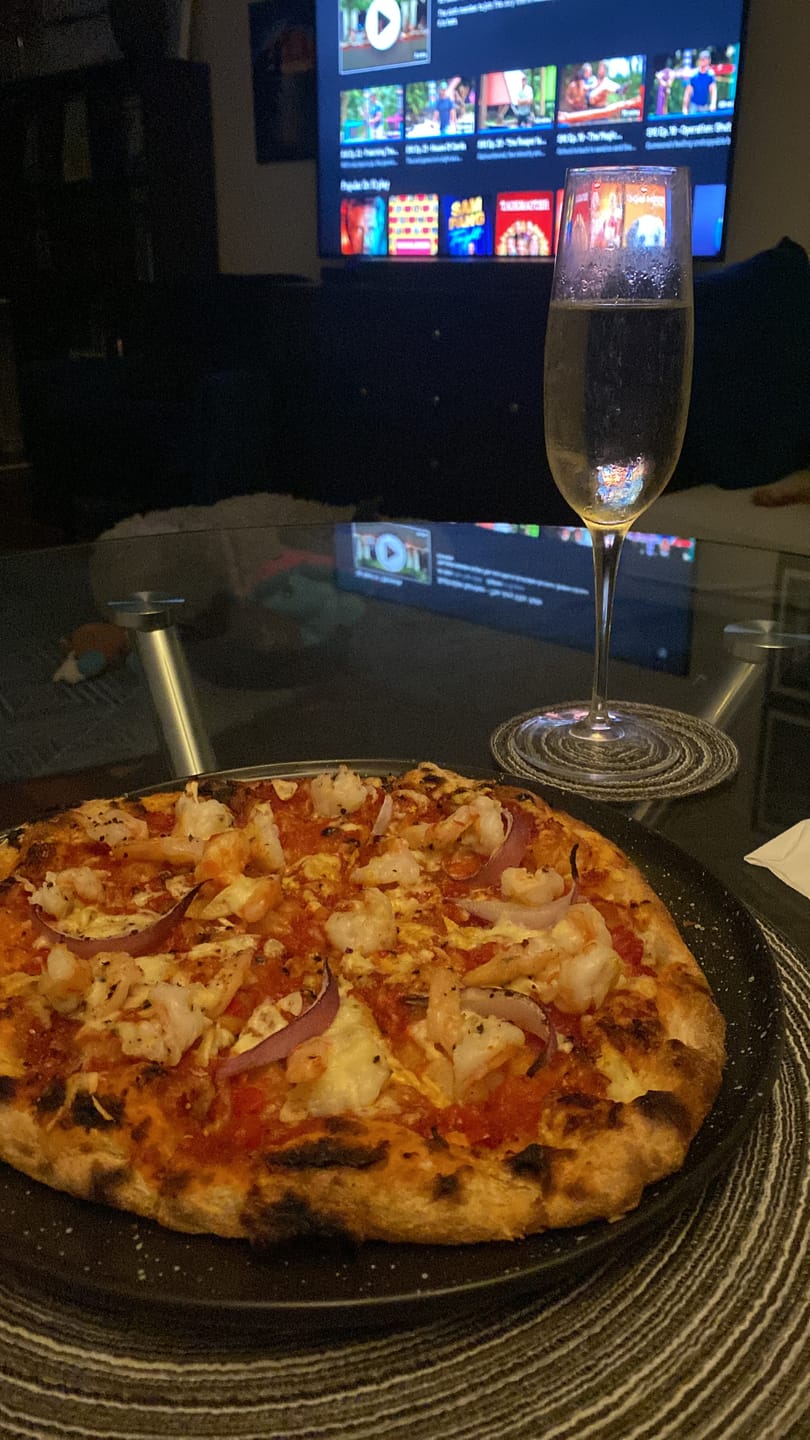 Customer photo review of Lightly-Sauced Pizza Base