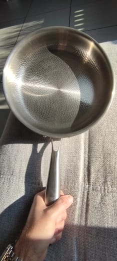 Customer photo review of Chef Solutions™ Titanium Hammered Pan