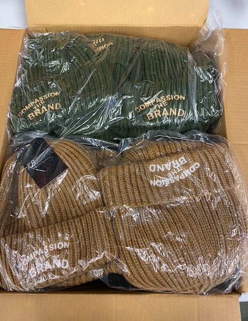Customer photo review of 24 Beanie Brand Launch Package