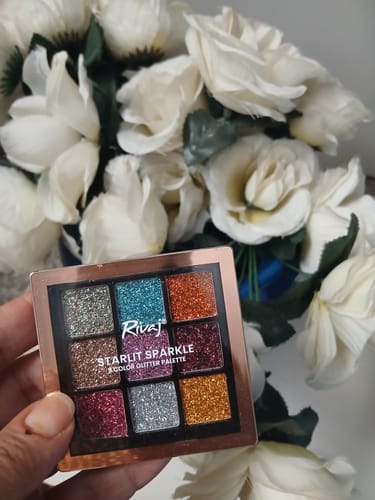 Customer photo review of Rivaj Starlit Sparkle Glitter Palette